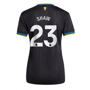 Billige Fotballdrakt Manchester United Luke Shaw #23 Replika Tredjedrakt Dame 2025-26 Kortermet